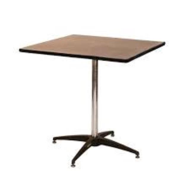 Rental store for 36  SQUARE SHORT BISTRO TABLE in Tulsa OK