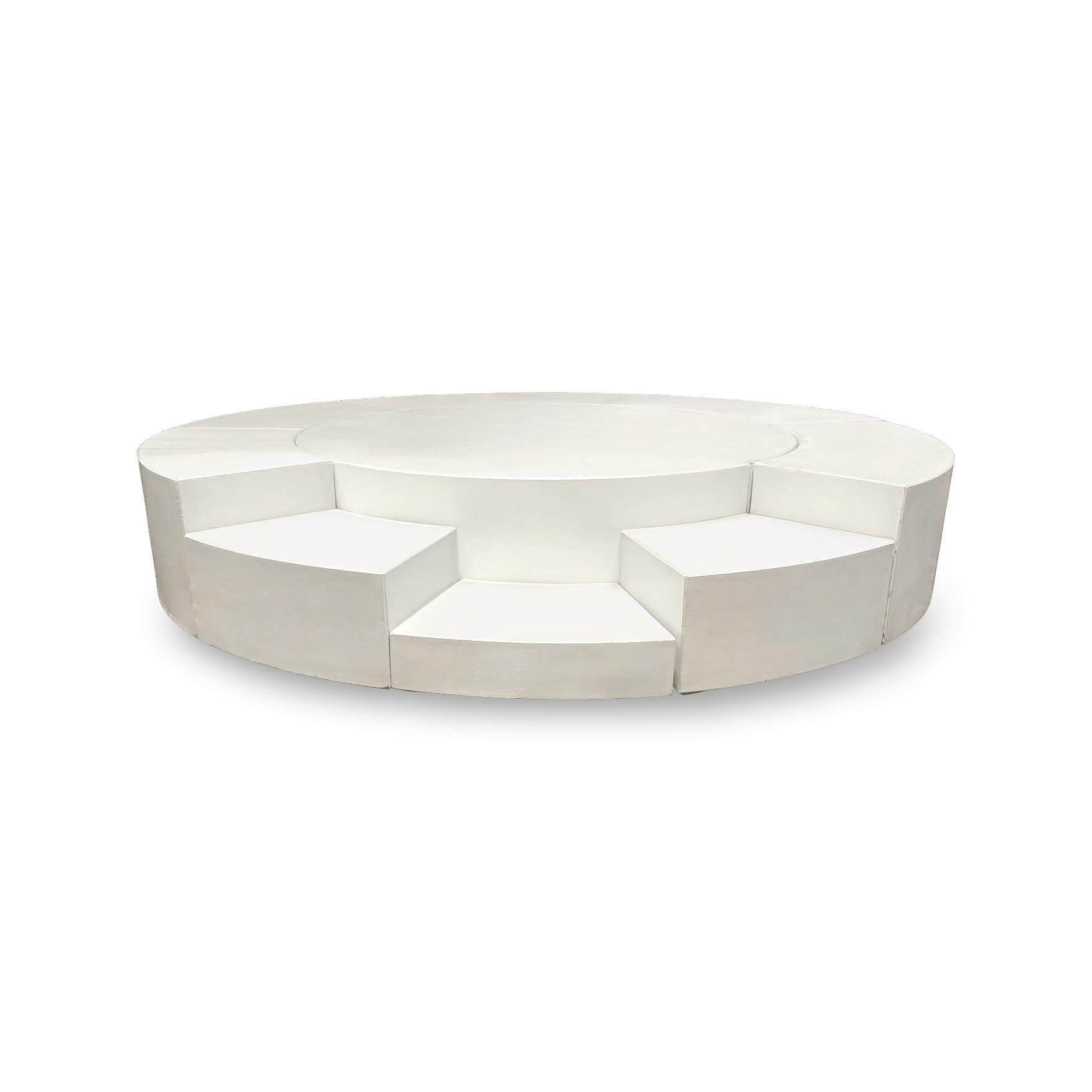 Rental store for White Round Stage 8  with Steps in Tulsa OK