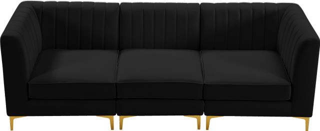 Where to find ALINA BLACK VELVET 3PC SOFA in Tulsa