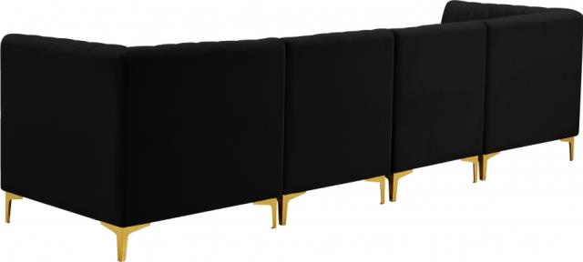 Where to find ALINA BLACK VELVET 4PC SOFA in Tulsa