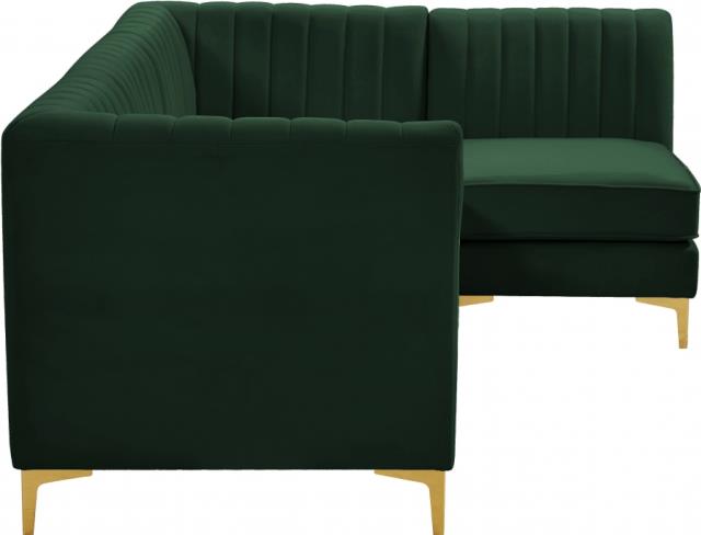 Where to find ALINA GREEN VELVET 4PC SECTIONAL in Tulsa