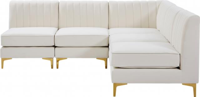 Where to find ALINA CREAM VELVET 5PC SECTIONAL in Tulsa