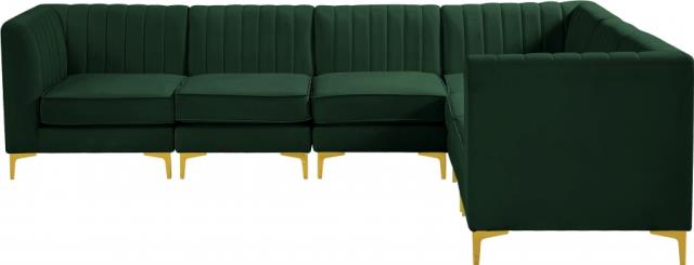 Where to find ALINA GREEN VELVET 6PC SECTIONAL in Tulsa