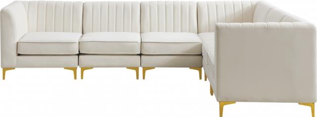 Where to find ALINA CREAM VELVET 6PC SECTIONAL in Tulsa