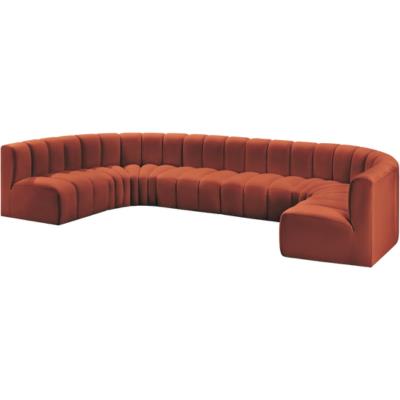 Where to find ARC Cognac VELVET 8pc D-SECTIONAL in Tulsa