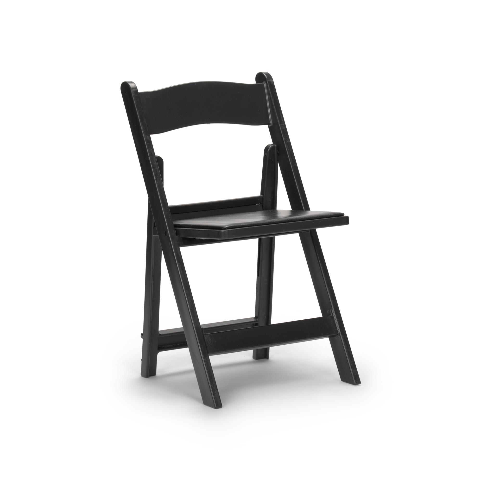 Rental store for Black Resin Folding Chair in Tulsa OK