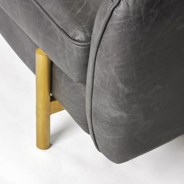 Where to find Milan Leather Sofa Black in Tulsa