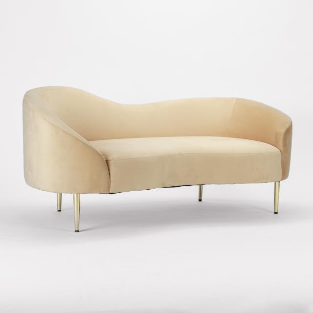 Where to find Ritz Camel Velvet Loveseat in Tulsa