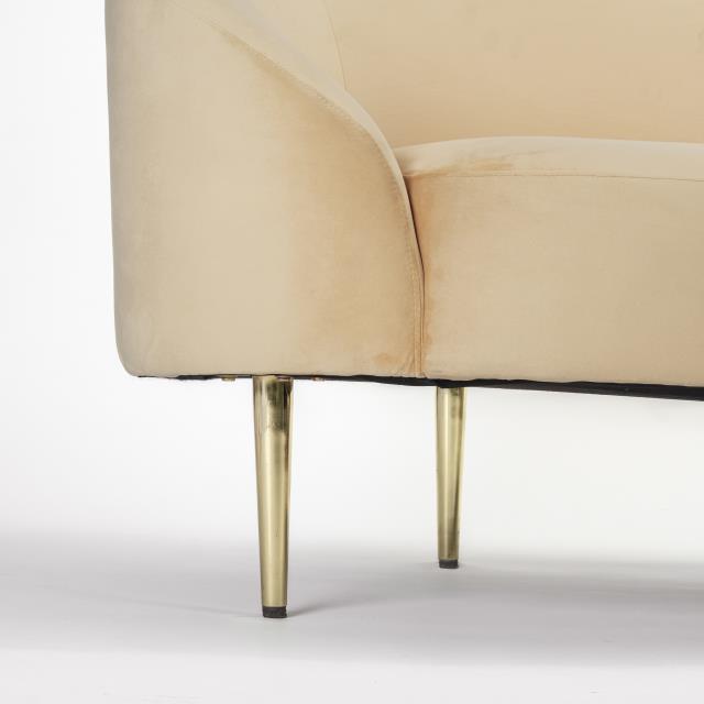 Where to find Ritz Camel Velvet Loveseat in Tulsa