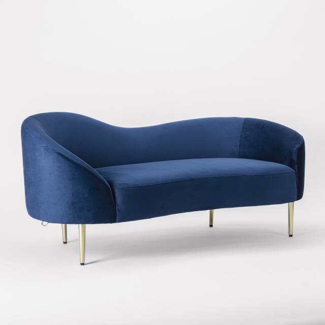 Where to find Ritz Navy Velvet Loveseat in Tulsa