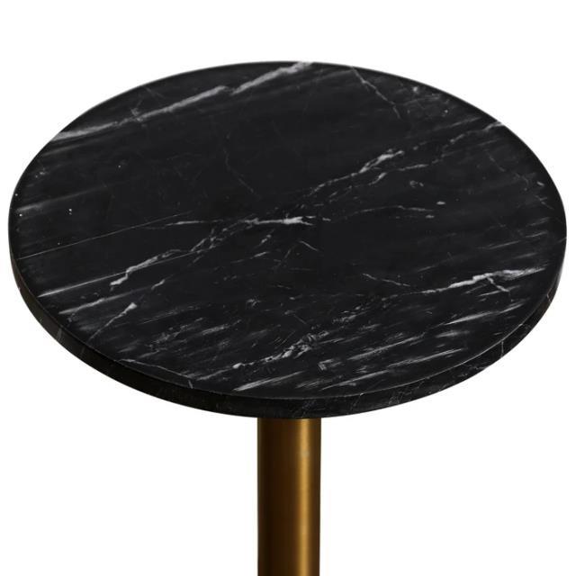 Where to find Drink Table w Black Base Brushed Gold in Tulsa