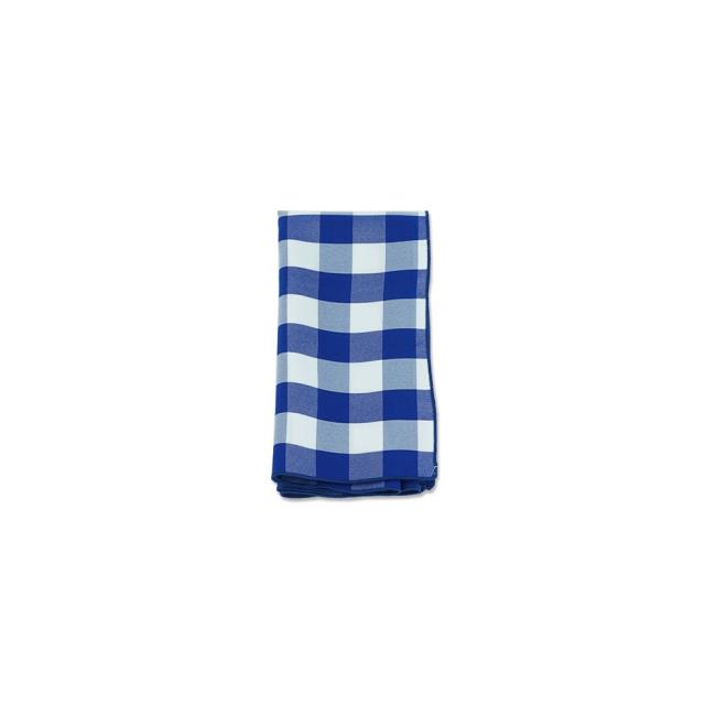 Where to find BLUE AND WHITE CHECK POLYESTER in Tulsa