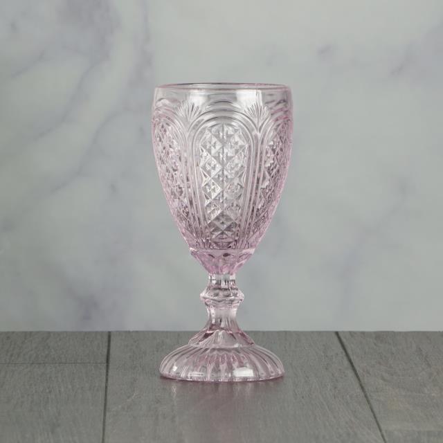 GLASSWARE CAROUSEL GOBLET PINK 11OZ Rentals Tulsa OK, Where to Rent