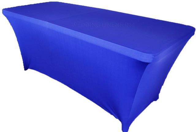 Rental store for ROYAL BLUE SPANDEX TABLE COVERS in Tulsa OK
