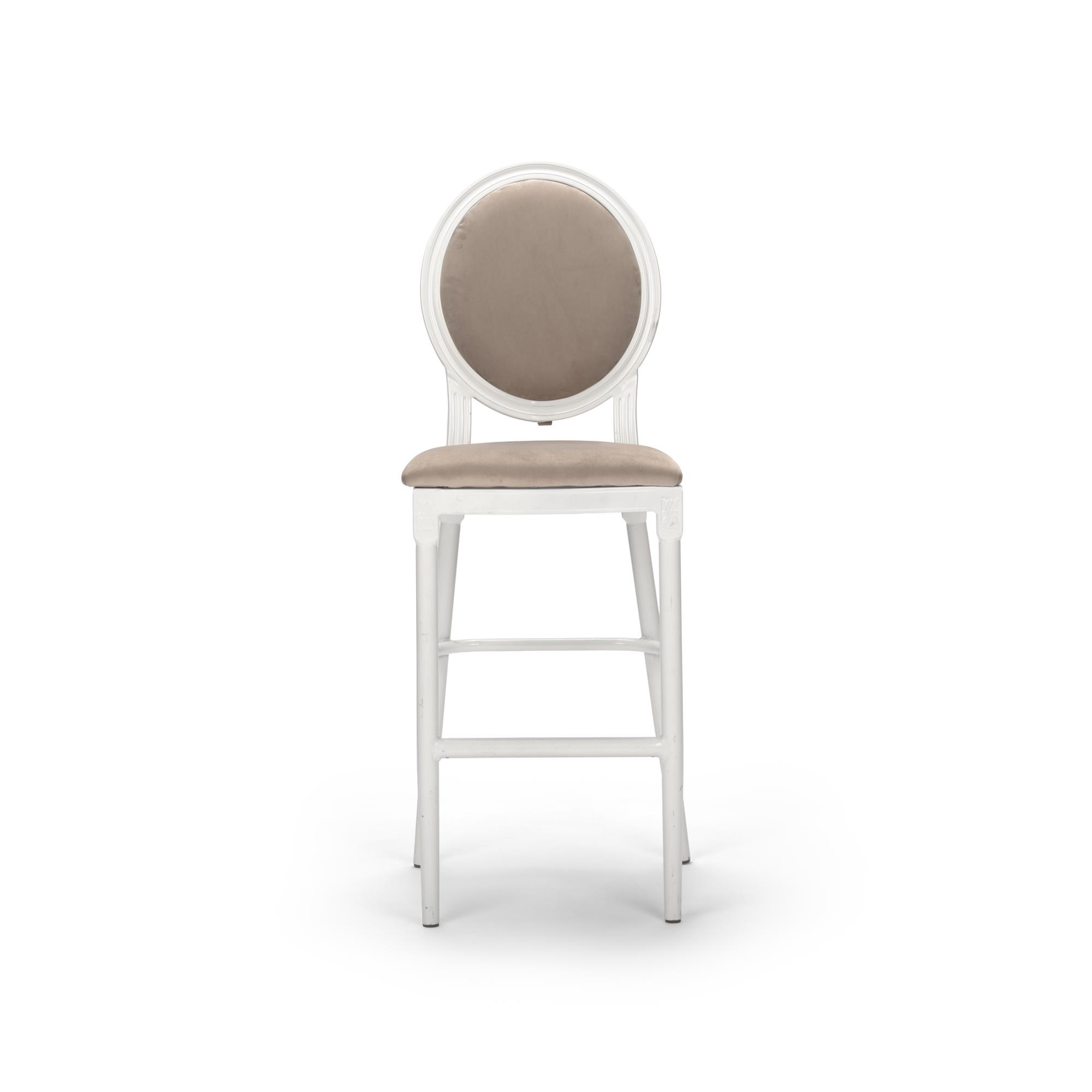 Where to find Barstool Louis XV White w Pewter in Tulsa