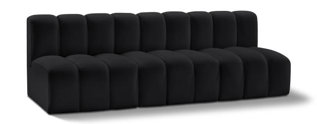 Rental store for ARC BLACK VELVET 3pc STRAIGHT SECTIONAL in Tulsa OK