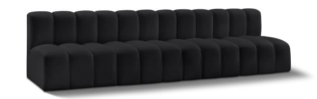 Rental store for ARC BLACK VELVET 4pc STRAIGHT SECTIONAL in Tulsa OK