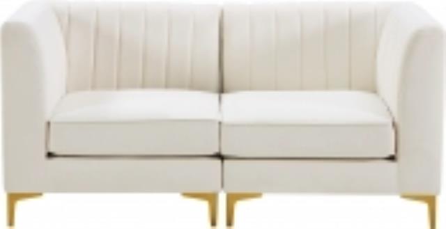 Rental store for ALINA CREAM VELVET 2PC SOFA in Tulsa OK