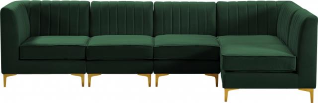 Rental store for ALINA GREEN VELVET 5PC SECTIONAL B in Tulsa OK