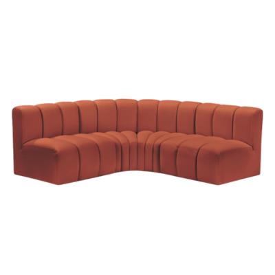 Rental store for ARC COGNAC VELVET 4pc L-CURVE SECTIONAL in Tulsa OK
