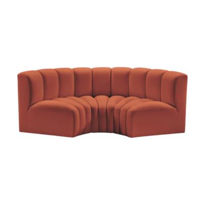 Rental store for ARC Cognac VELVET 3pc CURVED SECTIONAL in Tulsa OK