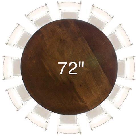 Rental store for Table 72  Round Wood in Tulsa OK