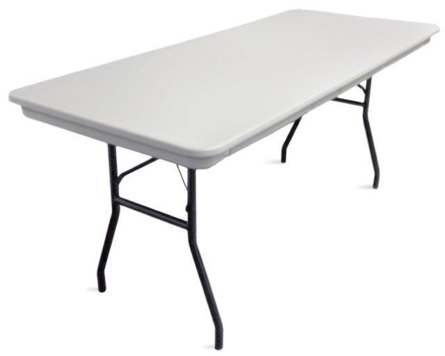 Rental store for Table 8  X 30  Rectangle Grey RESIN in Tulsa OK