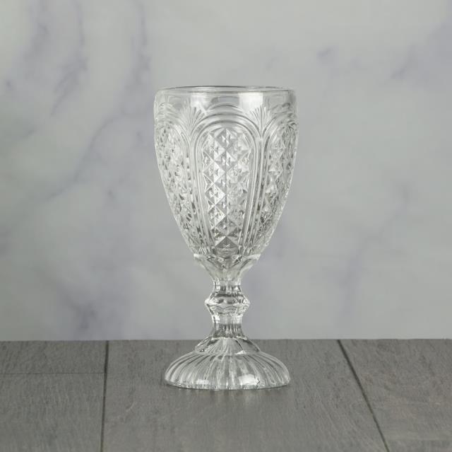 Rental store for Carousel Goblet Clear Glass 11oz in Tulsa OK