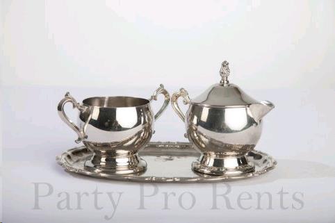 Rental store for Condiment SS Mod Creamer Sugar with Tray in Tulsa OK