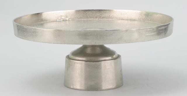 Rental store for Cake Stand Nickel Cake Plate 8x18 in Tulsa OK