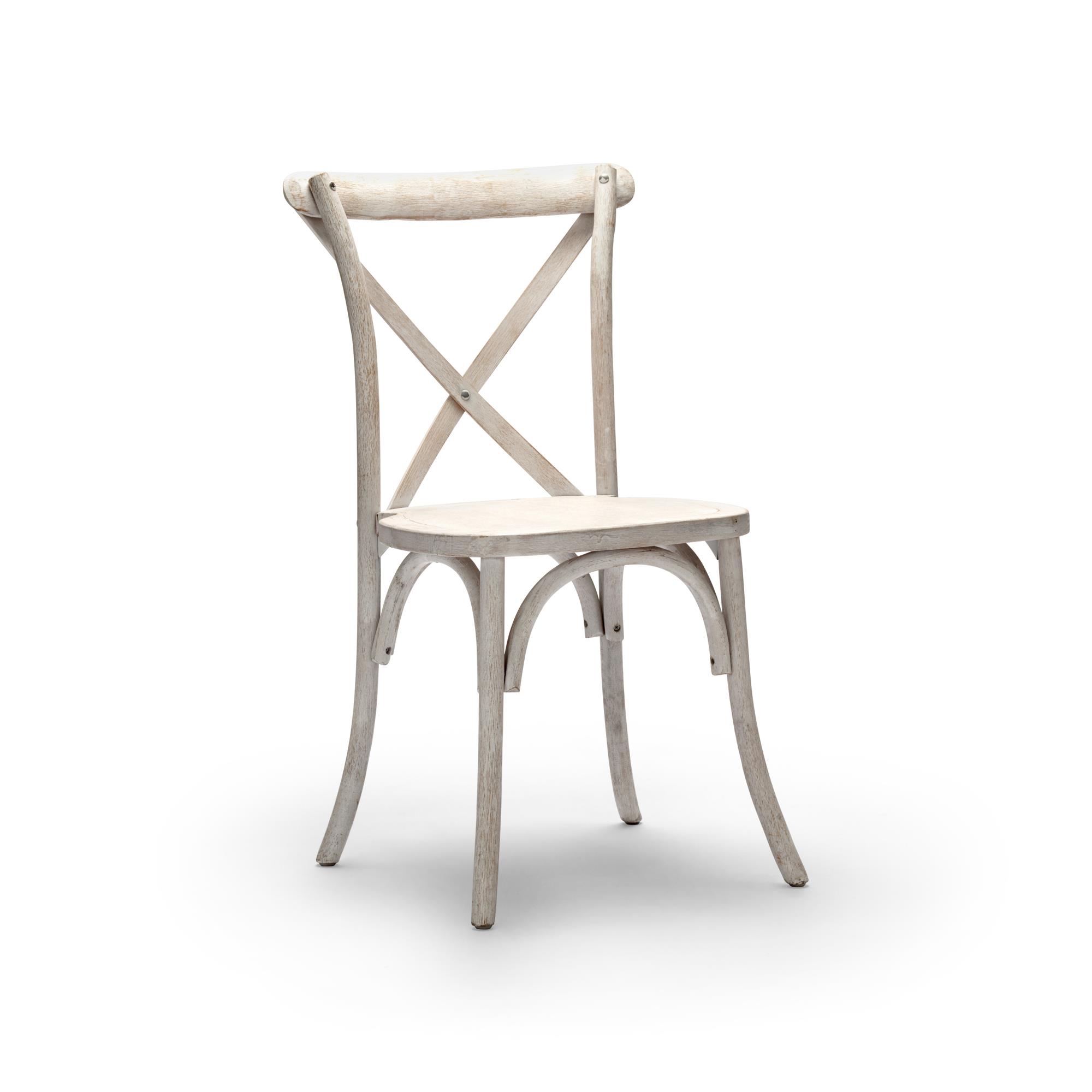 Rental store for White Wash Crossback Chair in Tulsa OK