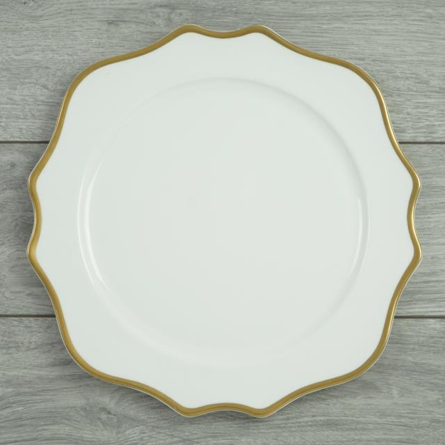 Rental store for Trieste Gold Charger Plate 12.5 in Tulsa OK