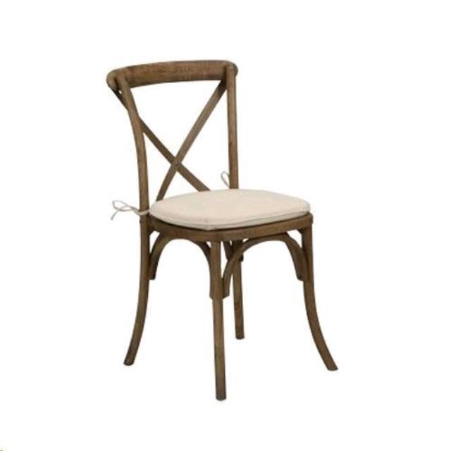 Rental store for Crossback Tie On Woven Chair Pad in Tulsa OK