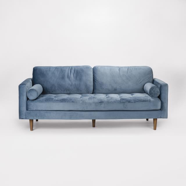 Rental store for ROMA SPA BLUE VELVET SOFA in Tulsa OK