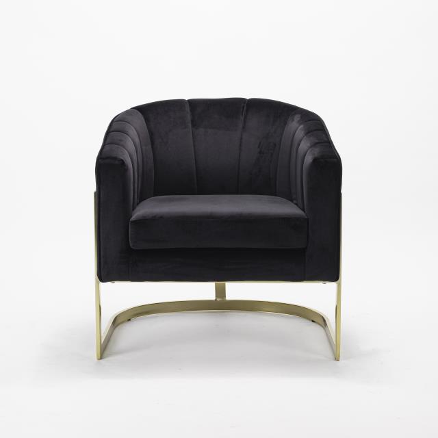 Rental store for Carter Black Velvet Chair in Tulsa OK