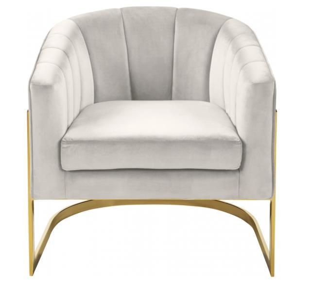 Rental store for Carter Cream Velvet Chair in Tulsa OK