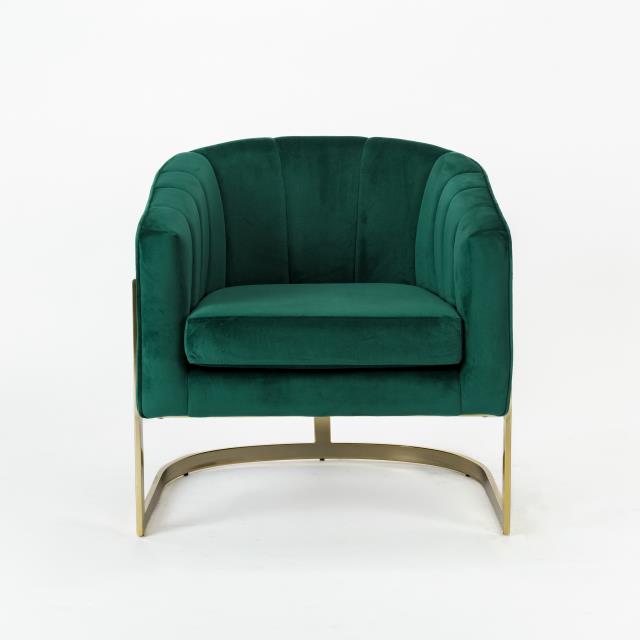Rental store for Carter Green Velvet Chair in Tulsa OK