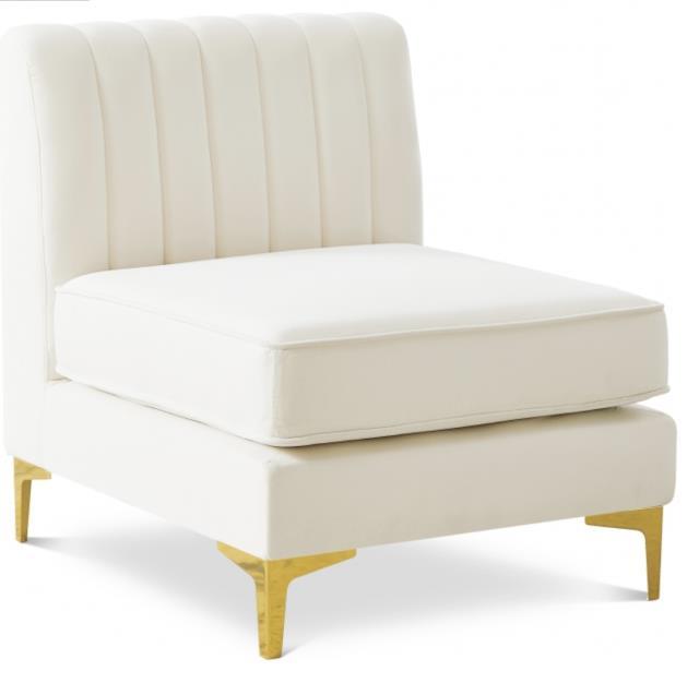 Rental store for Alina, Cream Velvet Armless in Tulsa OK