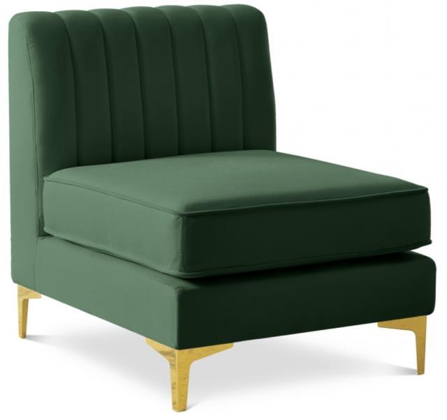 Rental store for Alina, Green Velvet Armless in Tulsa OK