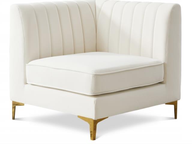 Rental store for Alina, Cream Velvet Corner Chair in Tulsa OK