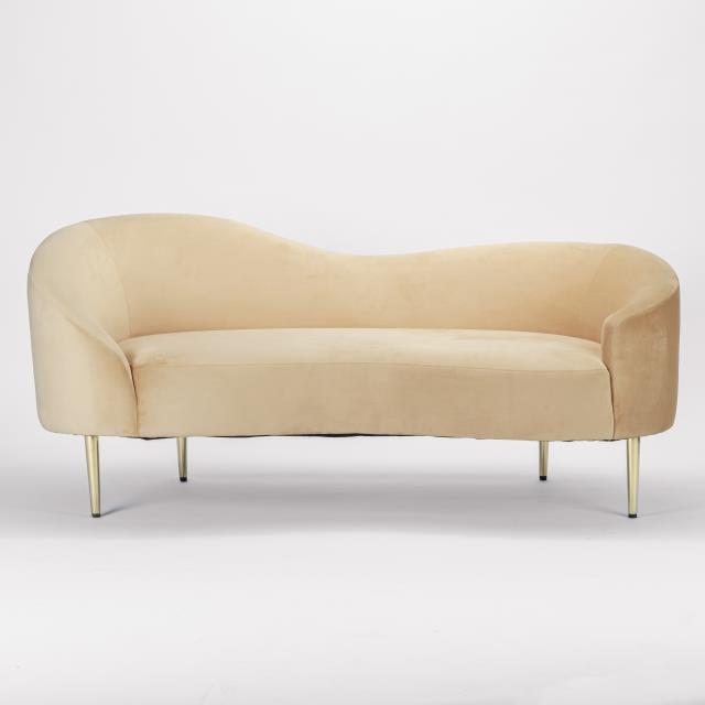 Rental store for Ritz Camel Velvet Loveseat in Tulsa OK