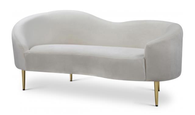 Rental store for Ritz Cream Velvet Loveseat in Tulsa OK