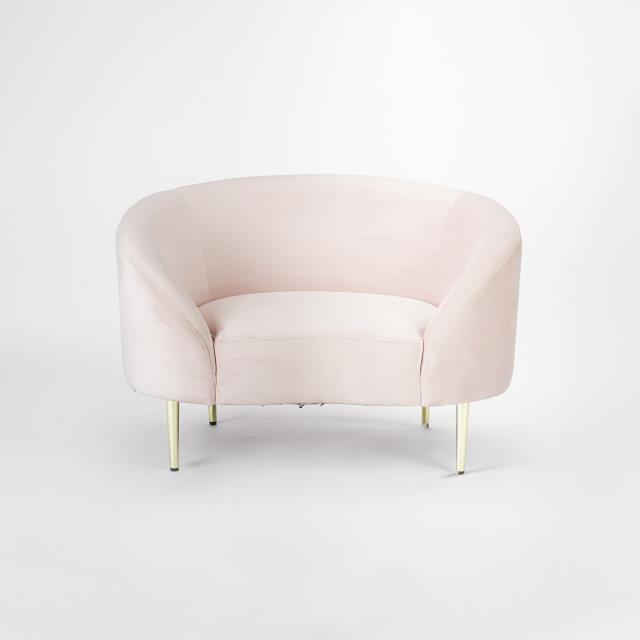 Rental store for Ritz Pink Velvet Chair in Tulsa OK