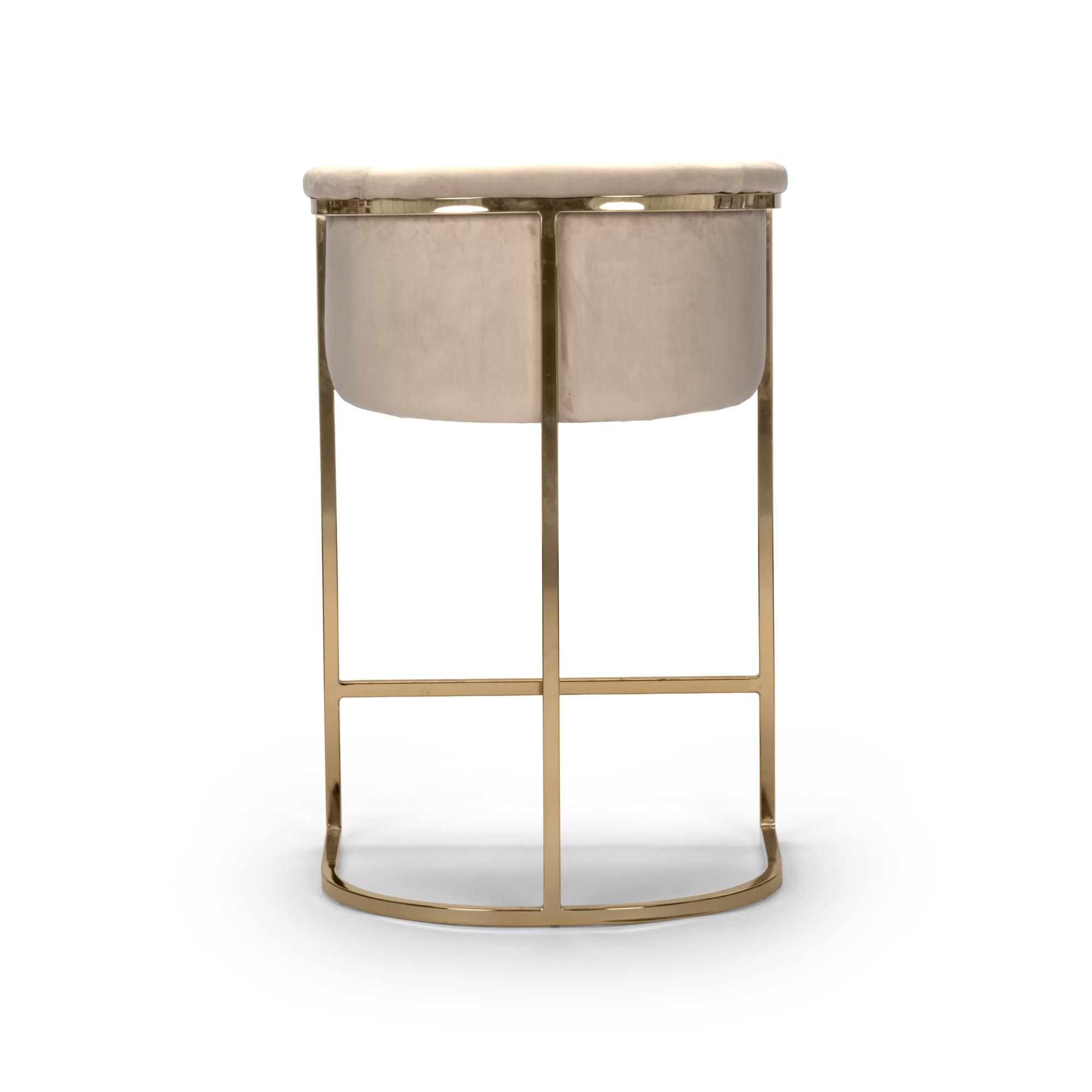 Where to find Donatella Beige Velvet Counter Stool in Tulsa