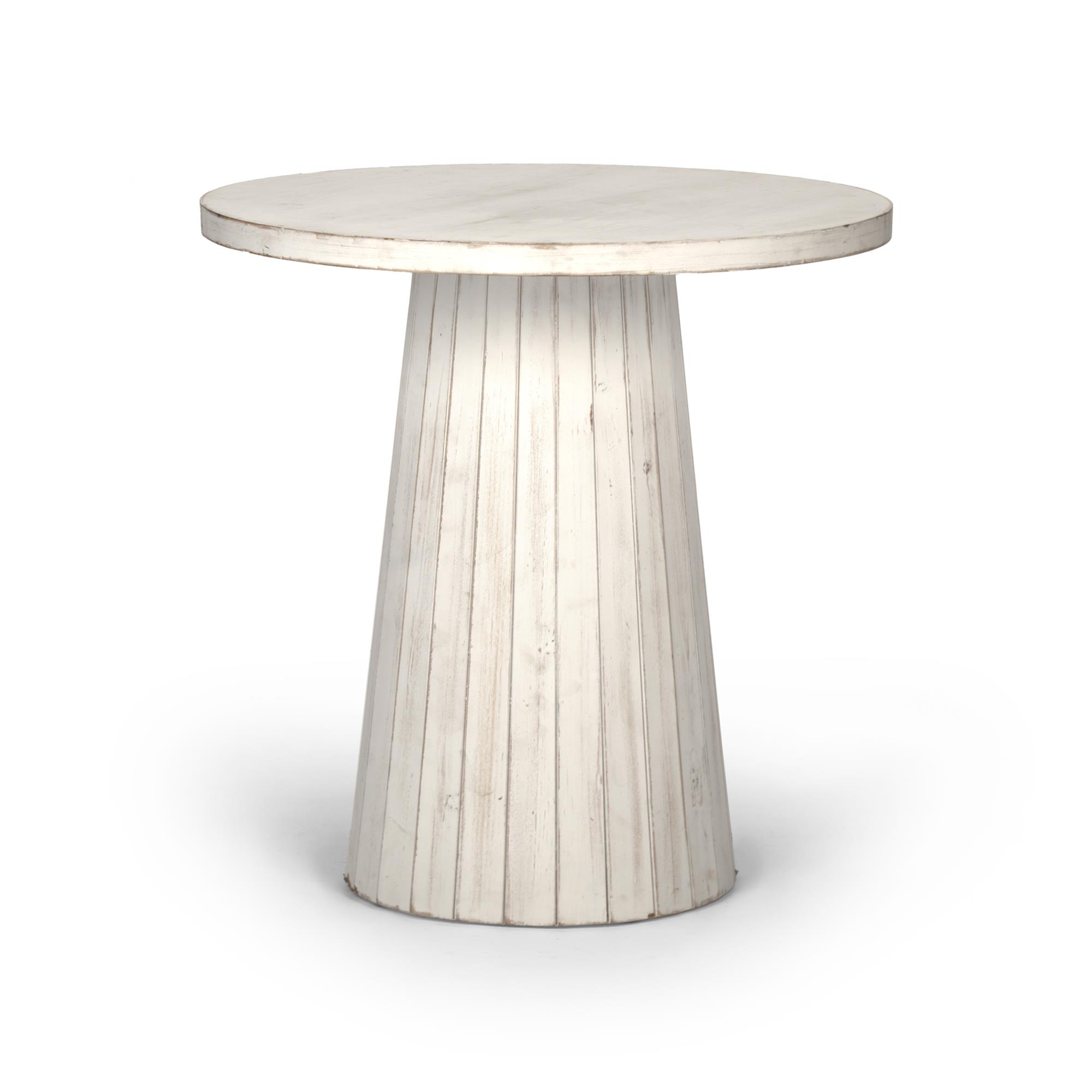 Rental store for White Wooden Carved End Table in Tulsa OK