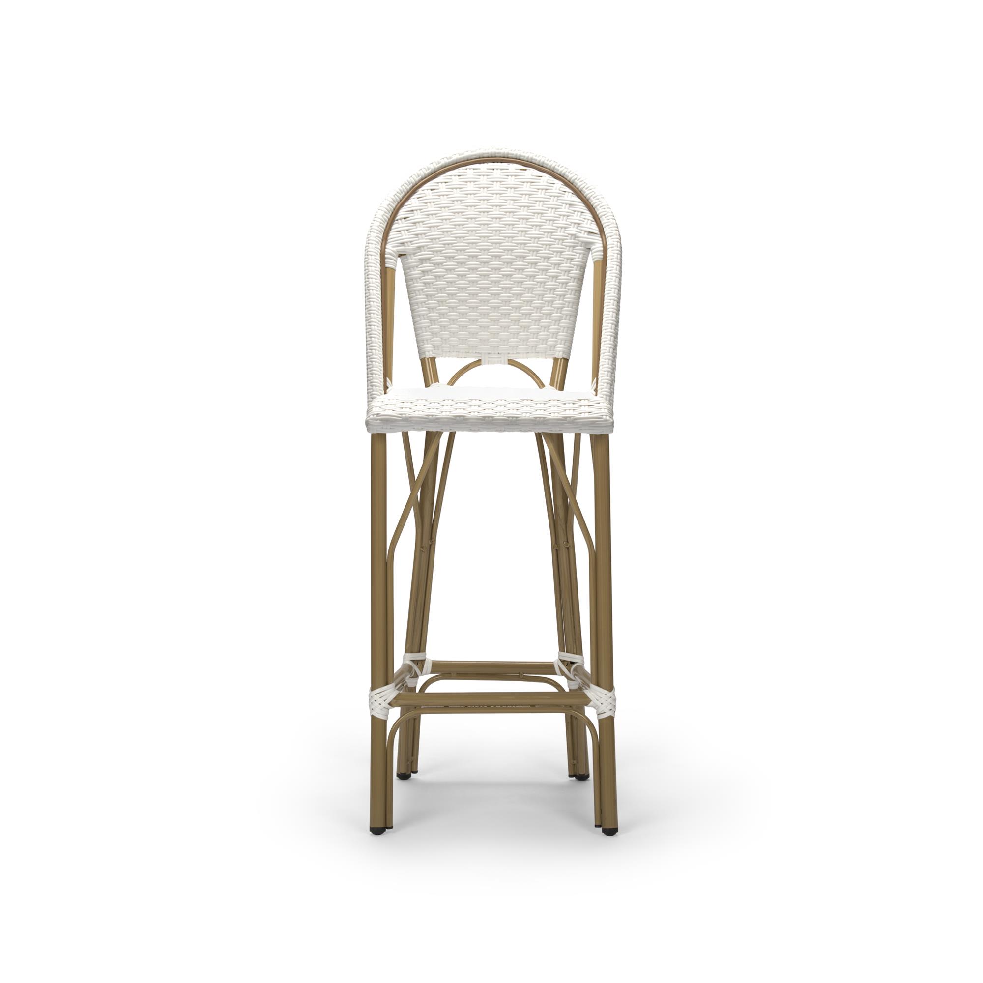 Where to find White Wicker French Bistro Barstool in Tulsa
