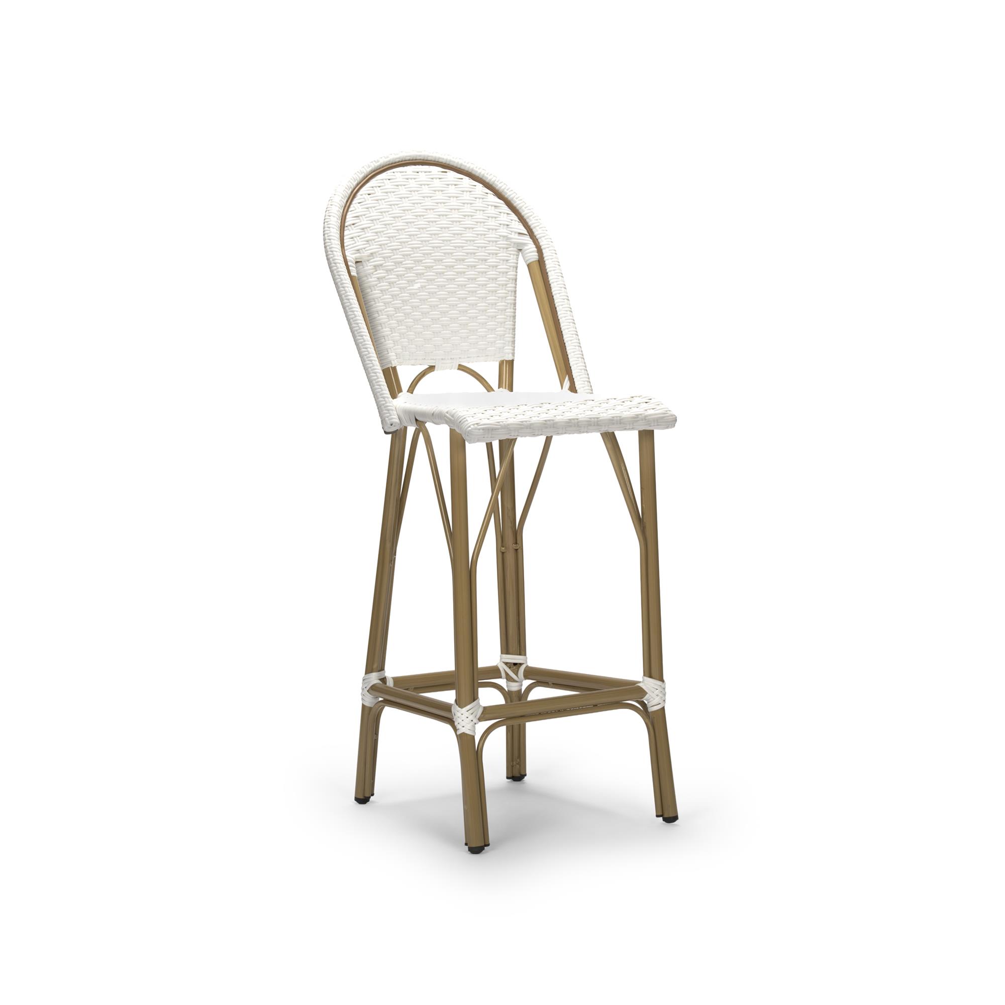 Rental store for White Wicker French Bistro Barstool in Tulsa OK
