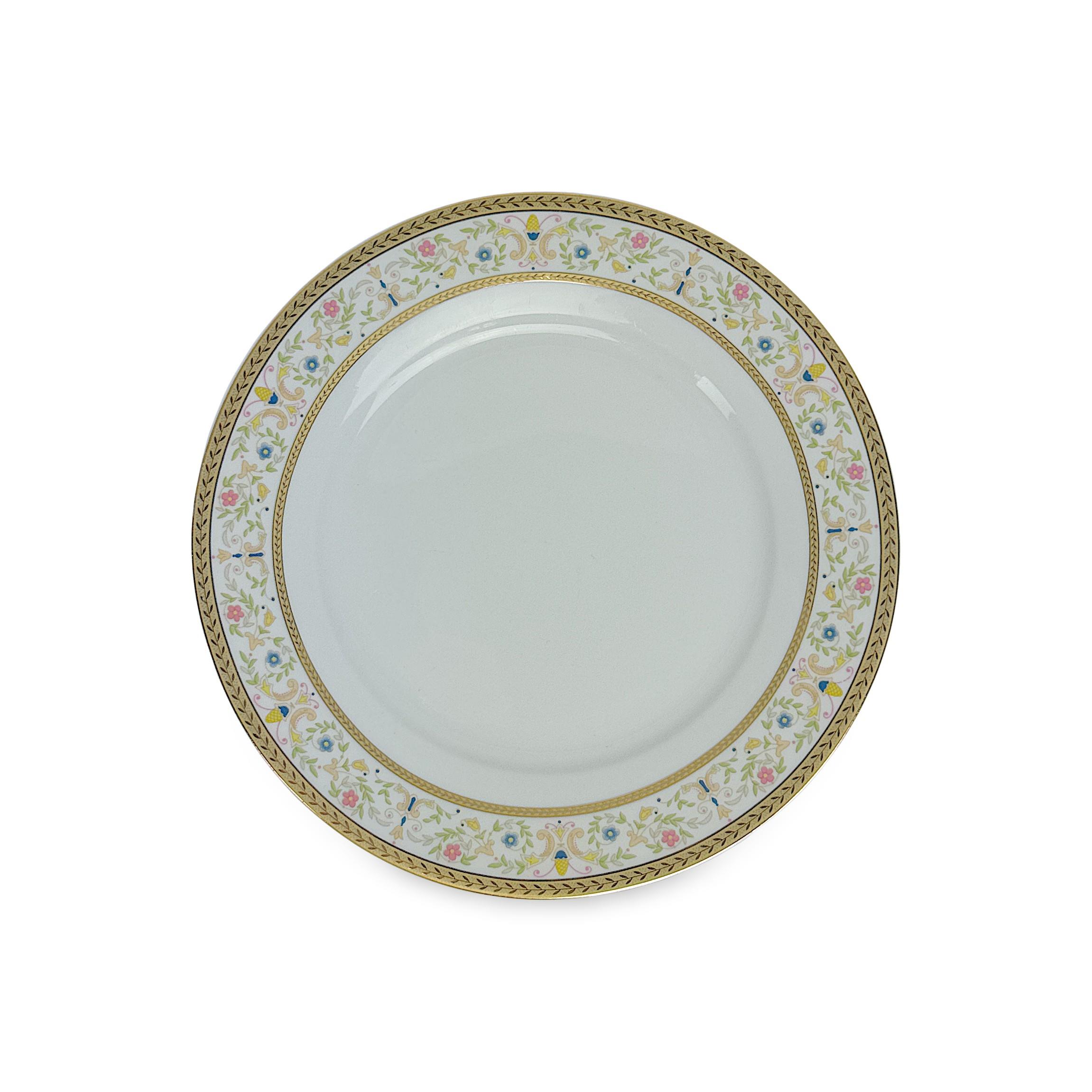Rental store for Gold Floral Dinner Plate 10.5 in Tulsa OK
