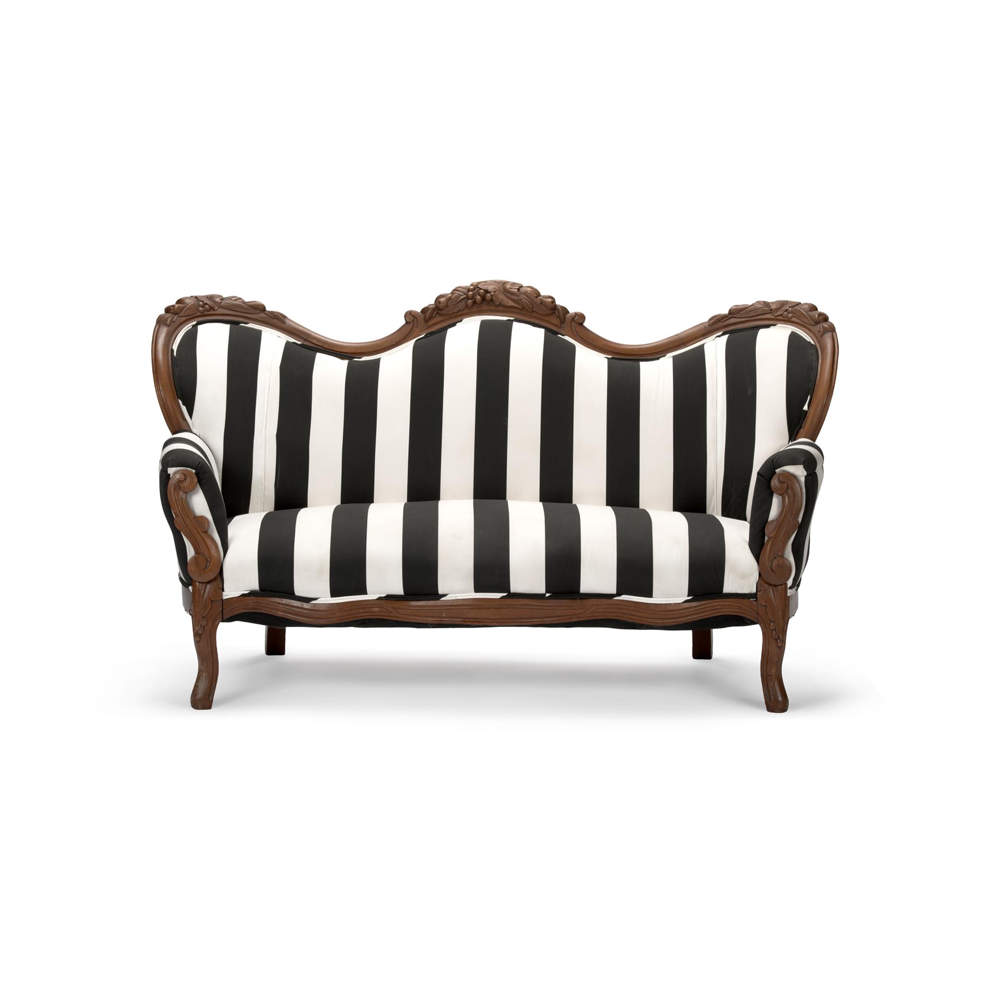 Rental store for Baroque Black   White Sofa in Tulsa OK