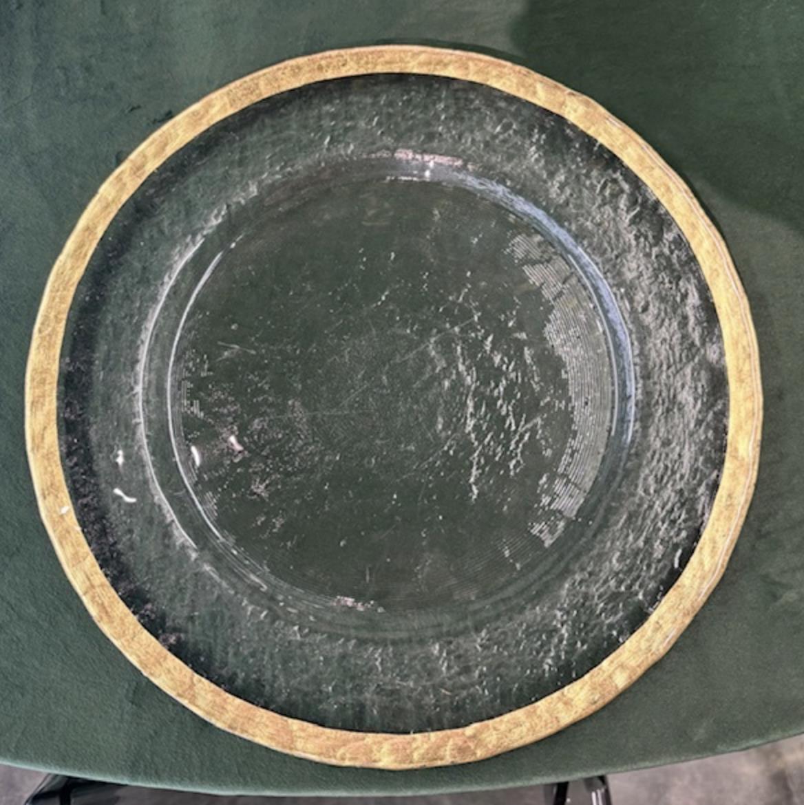 Rental store for Alpine Antique Gold Glass Charger in Tulsa OK